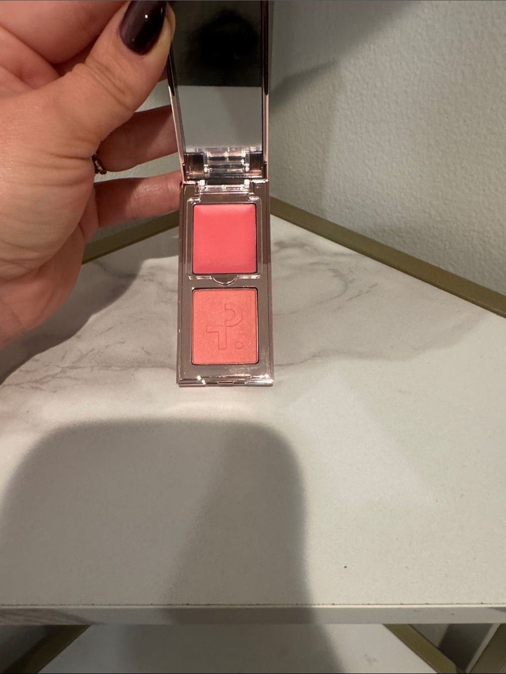 Patrick Ta double take Creme and powder blush duo- mini